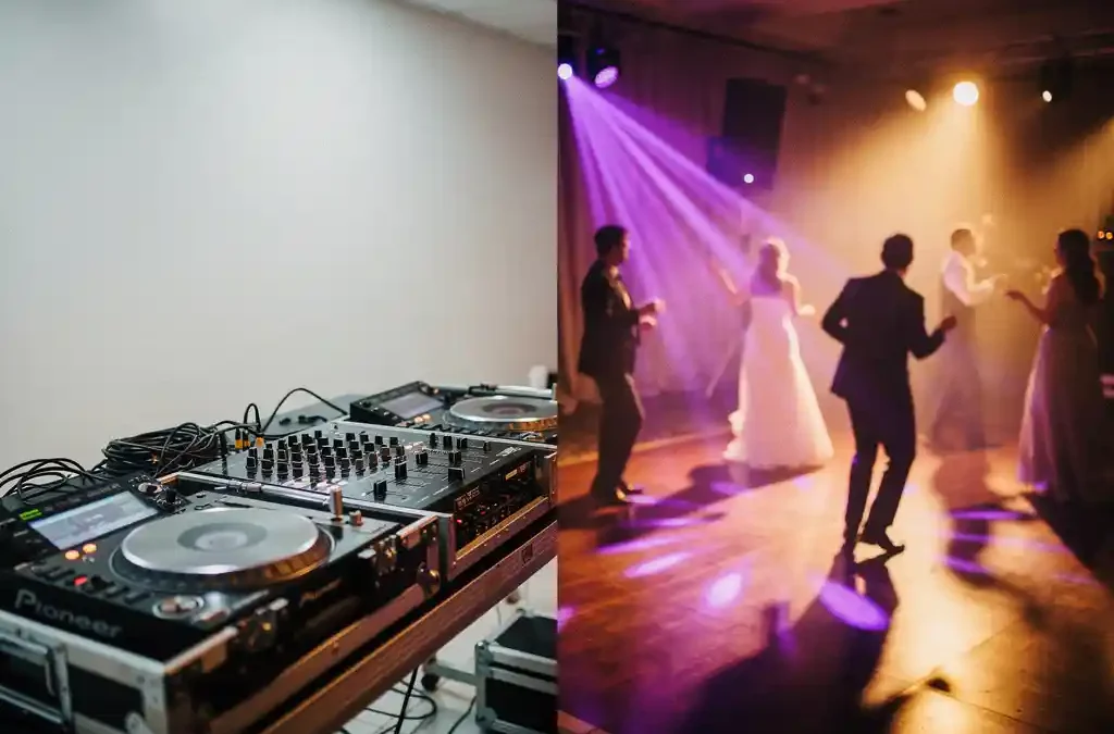 Wat is het verschil tussen een dj met en zonder eigen podiumverlichting?